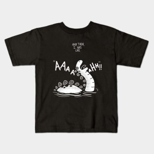 Screaming Outside Loch Ness monster Kids T-Shirt